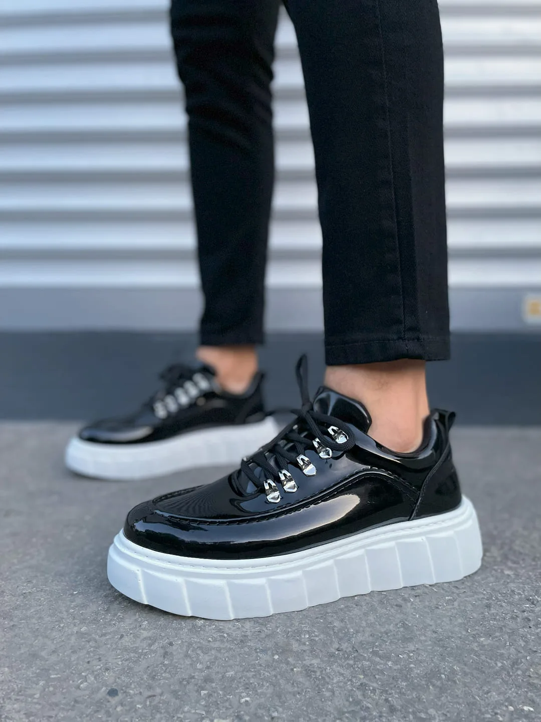 Joy Man JY010 Cloud Rugan Erkek Günlük Sneaker Ayakkabı Siyah