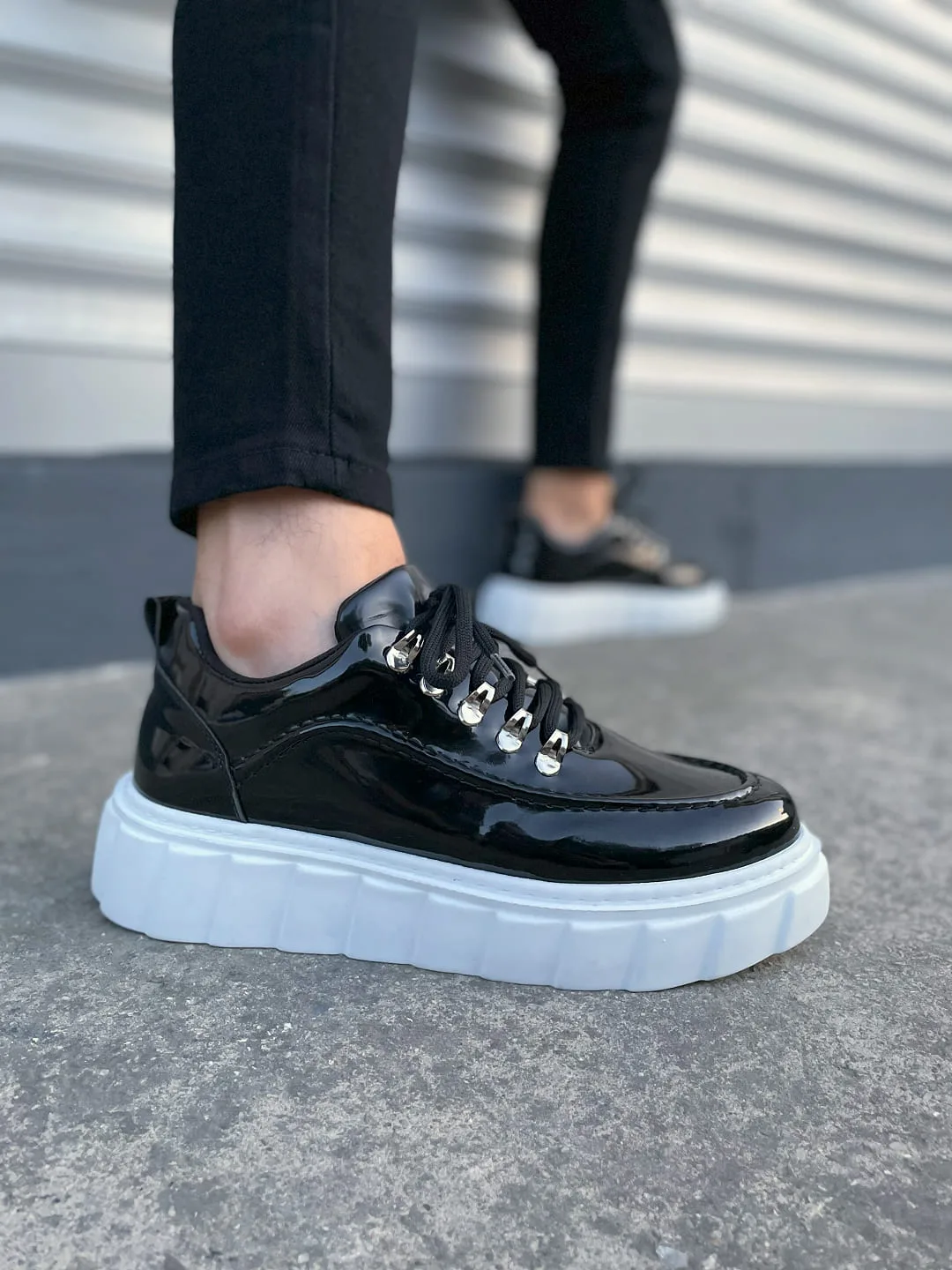 Joy Man JY010 Cloud Rugan Erkek Günlük Sneaker Ayakkabı Siyah