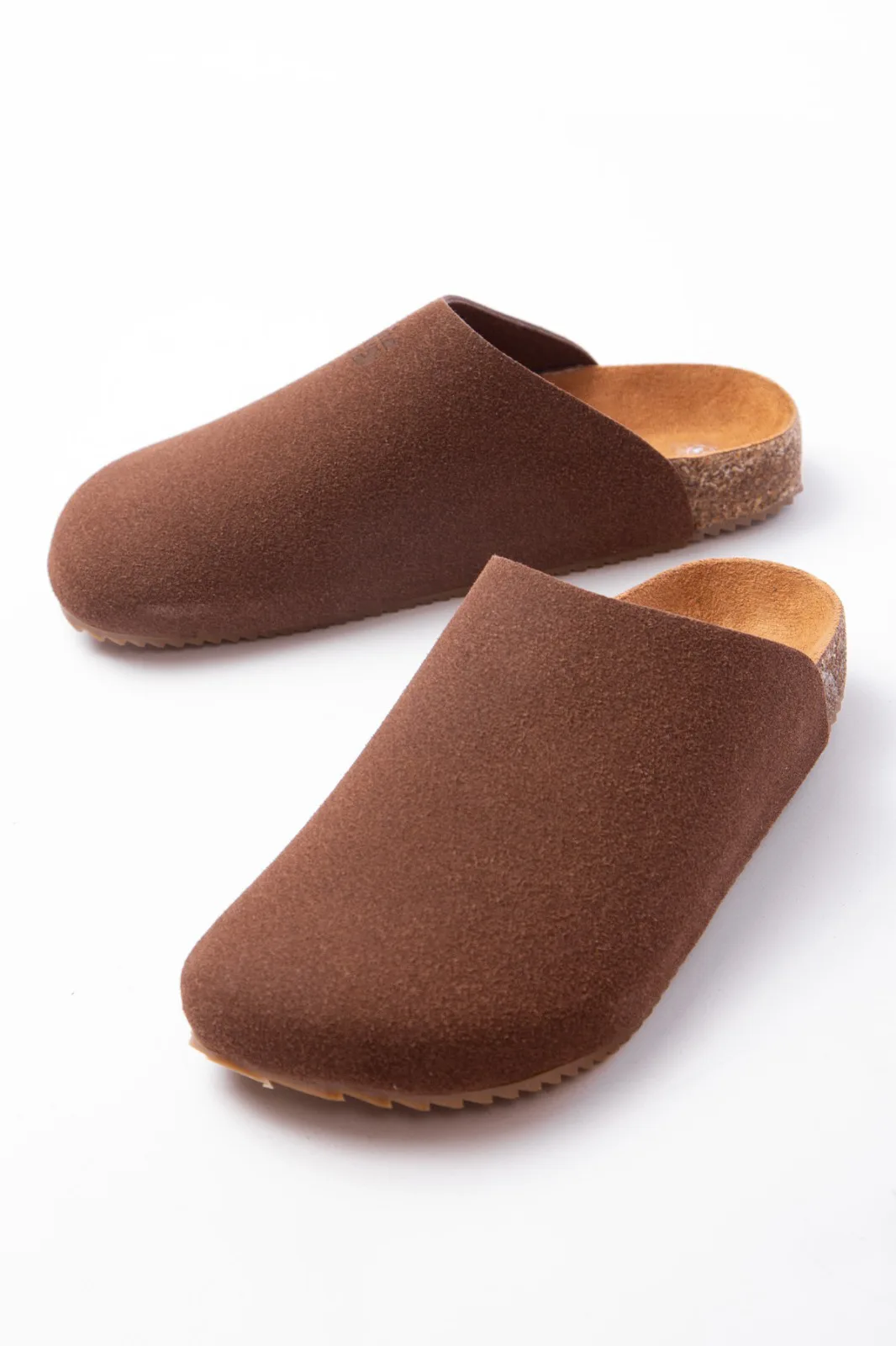 JY0556 Ravn Joy Man Bağcıksız Hakiki Süet Deri Erkek Günlük Mantar Taban Loafer Ayakkabı Kahve