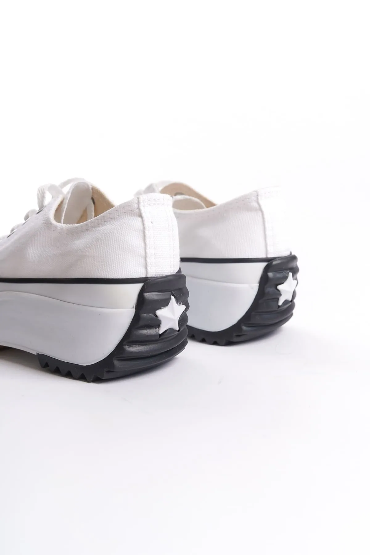 PARIS Beyaz Bağcıklı Ortopedik Taban Kadın Sneaker